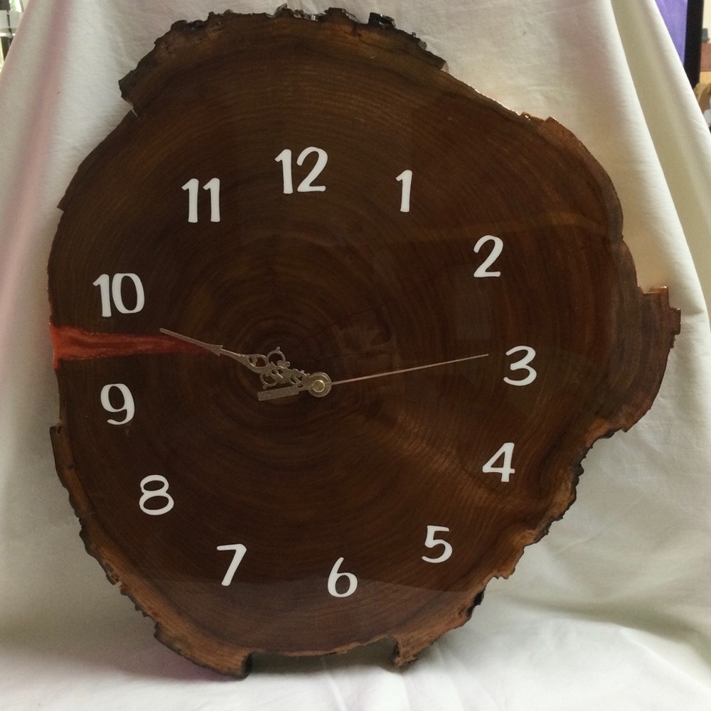 One of a kind Handmade Cedar Wall Clock